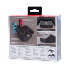 PowerA 1525991-01 Nintendo Switch/Lite/OLED Charging Base fekete kontroller töltőállomás (Újracsomagolt)