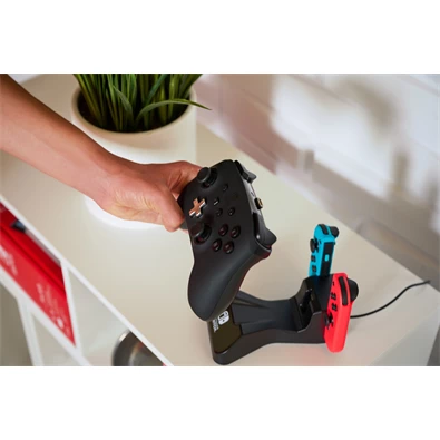 PowerA 1525991-01 Nintendo Switch/Lite/OLED Charging Base fekete kontroller töltőállomás (Újracsomagolt)