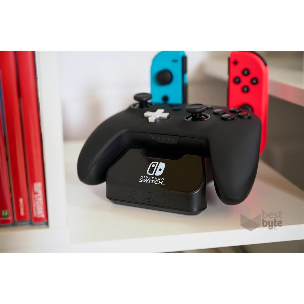 PowerA 1525991-01 Nintendo Switch/Lite/OLED Charging Base fekete kontroller töltőállomás (Újracsomagolt)