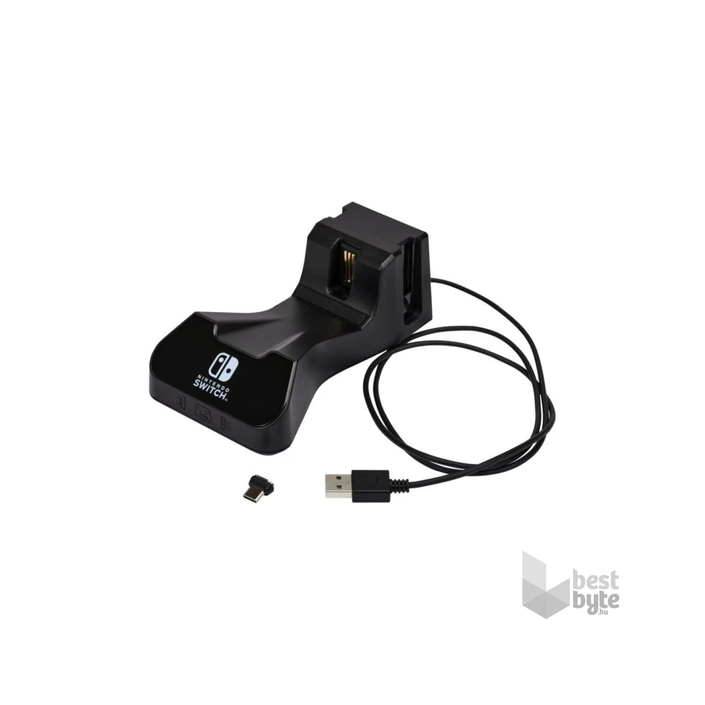 PowerA 1525991-01 Nintendo Switch/Lite/OLED Charging Base fekete kontroller töltőállomás (Újracsomagolt)
