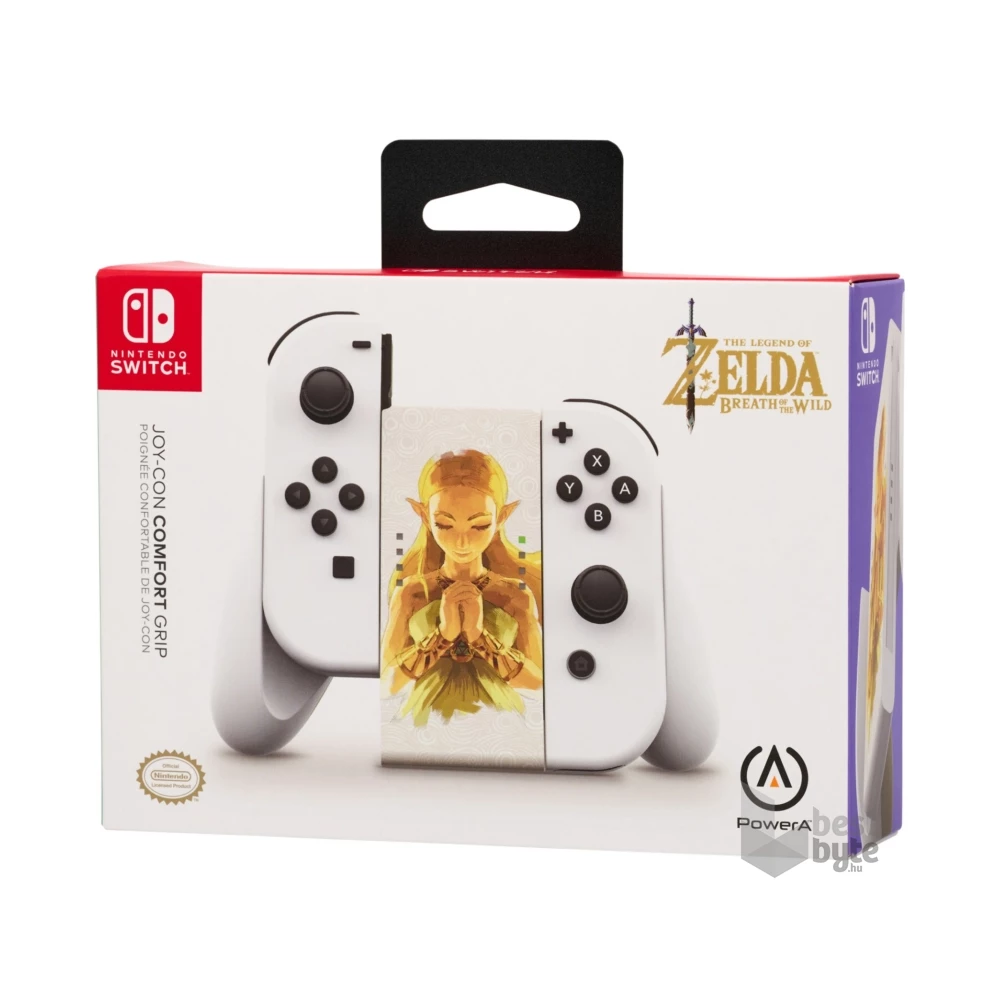 PowerA NSAC0059-01 Comfort Grip Nintendo Switch Joy-Con Princess Zelda fehér kontroller markolat