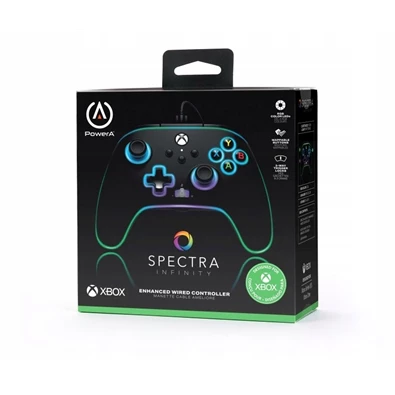 PowerA EnWired Xbox Series X|S / Xbox One vezetékes Spectra Infinity kontroller