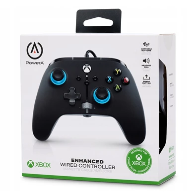 PowerA EnWired Xbox Series X|S / Xbox One vezetékes fekete-kék kontroller