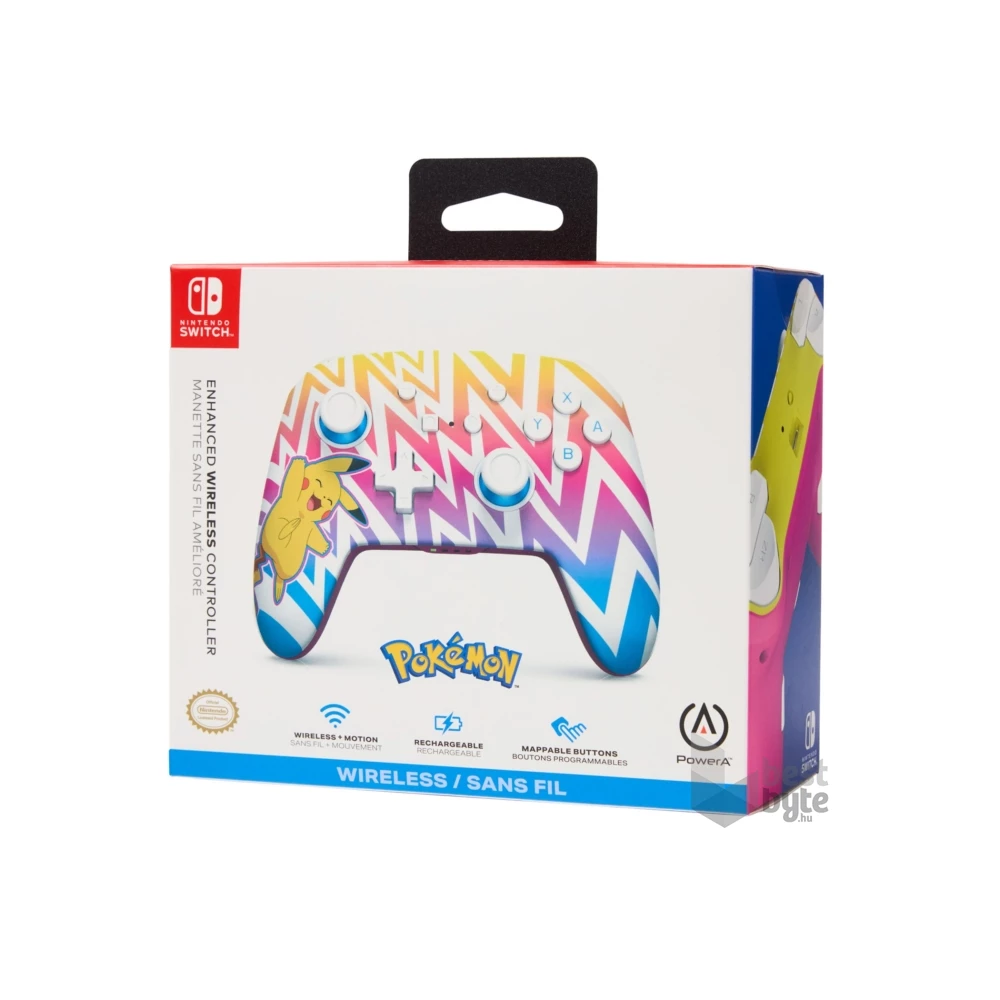 PowerA NSGP0262-01 Enhanced Nintendo Switch vezeték nélküli Vibrant Pikachu kontroller