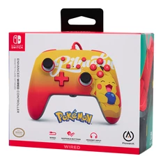PowerA 1522784-01 Enhanced Nintendo Switch vezetékes Oran Berry Pikachu kontroller