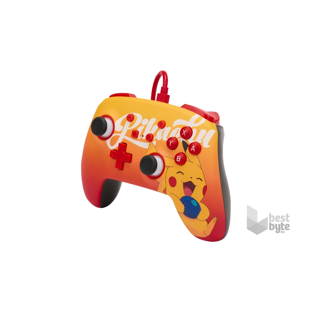 PowerA 1522784-01 Enhanced Nintendo Switch vezetékes Oran Berry Pikachu kontroller