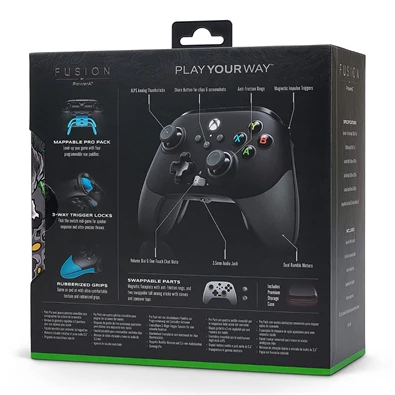 PowerA Fusion Pro 2 EnWired Xbox Series X|S / Xbox One vezetékes fekete-fehér kontroller