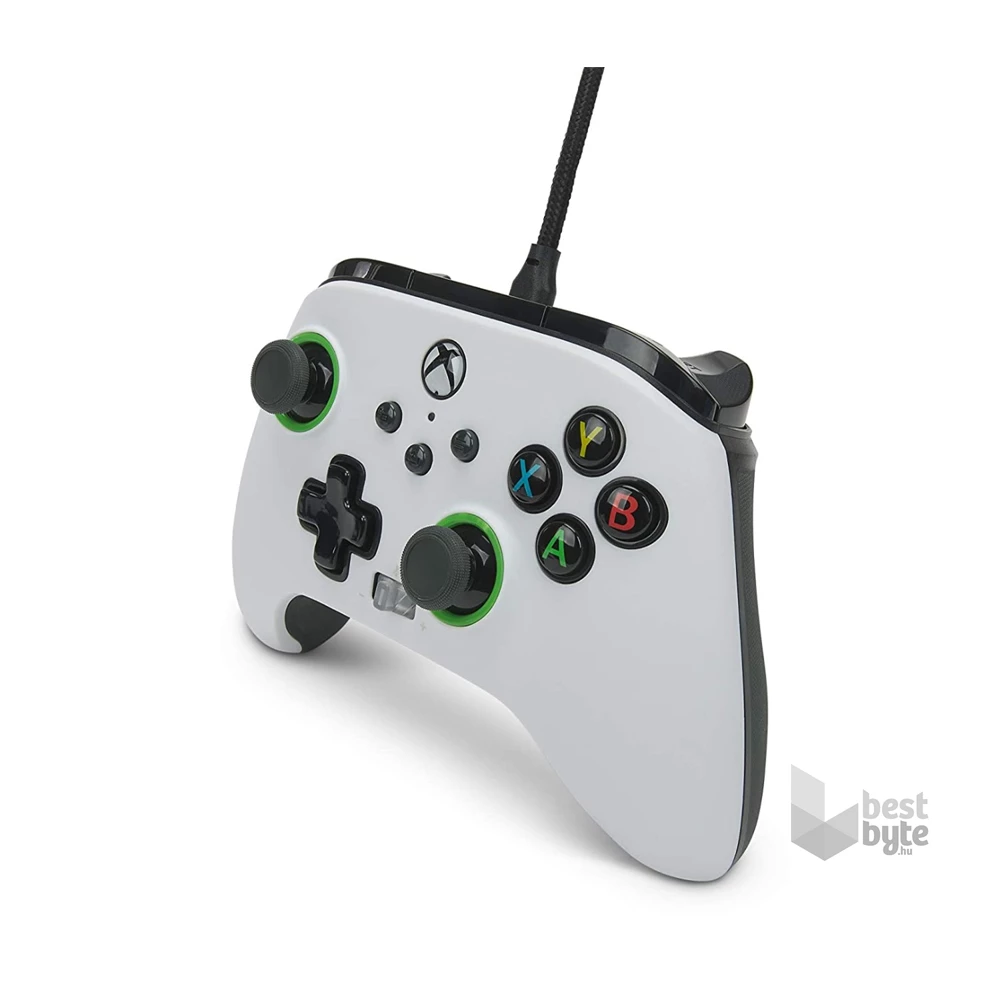 PowerA Fusion Pro 2 EnWired Xbox Series X|S / Xbox One vezetékes fekete-fehér kontroller