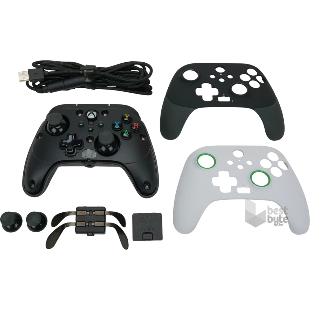 PowerA Fusion Pro 2 EnWired Xbox Series X|S / Xbox One vezetékes fekete-fehér kontroller