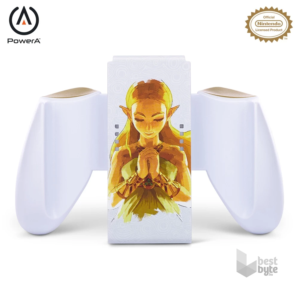 PowerA NSAC0059-01 Comfort Grip Nintendo Switch Joy-Con Princess Zelda fehér kontroller markolat