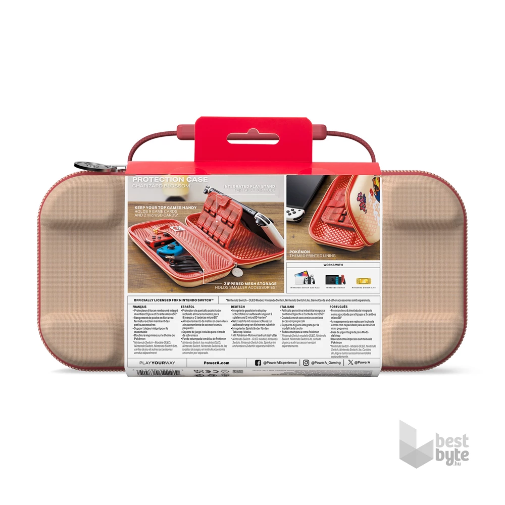 PowerA NSCS0303-01 Nintendo Switch Charizard Blossom védőtok