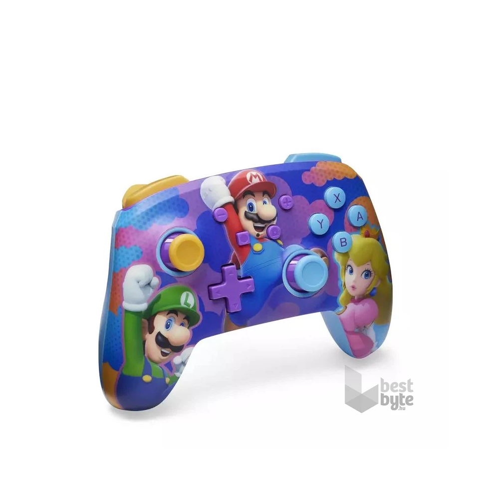 PowerA NSGP0287-01 Enhanced Nintendo Switch vezeték nélküli Color Splash Heroes kontroller