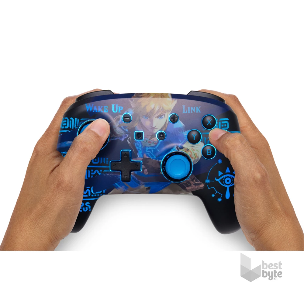 PowerA NSGP0363-01 Enhanced Nintendo Switch vezeték nélküli Lumectra Etched Wake Up Link kontroller