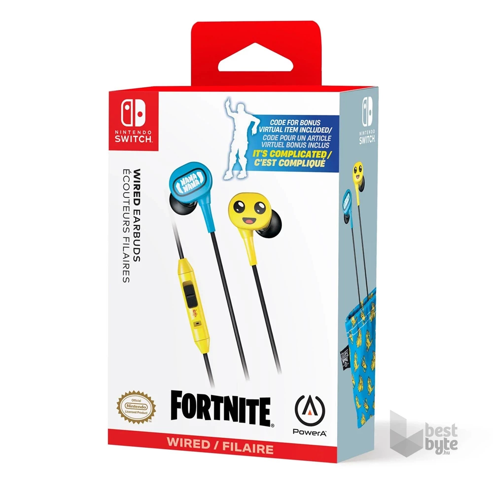 PowerA NSHS0228-01 Nintendo Switch vezetékes Peely fülhallgató