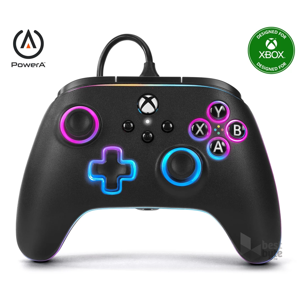 PowerA XBGP0140-01 Advantage Xbox Series X|S/Xbox One vezetékes Lumectra LED kontroller