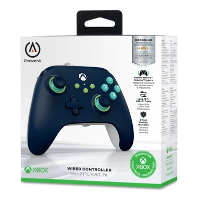 PowerA XBGP0380-01 Xbox Series X|S/Xbox One vezetékes tengerkék kontroller ( A )