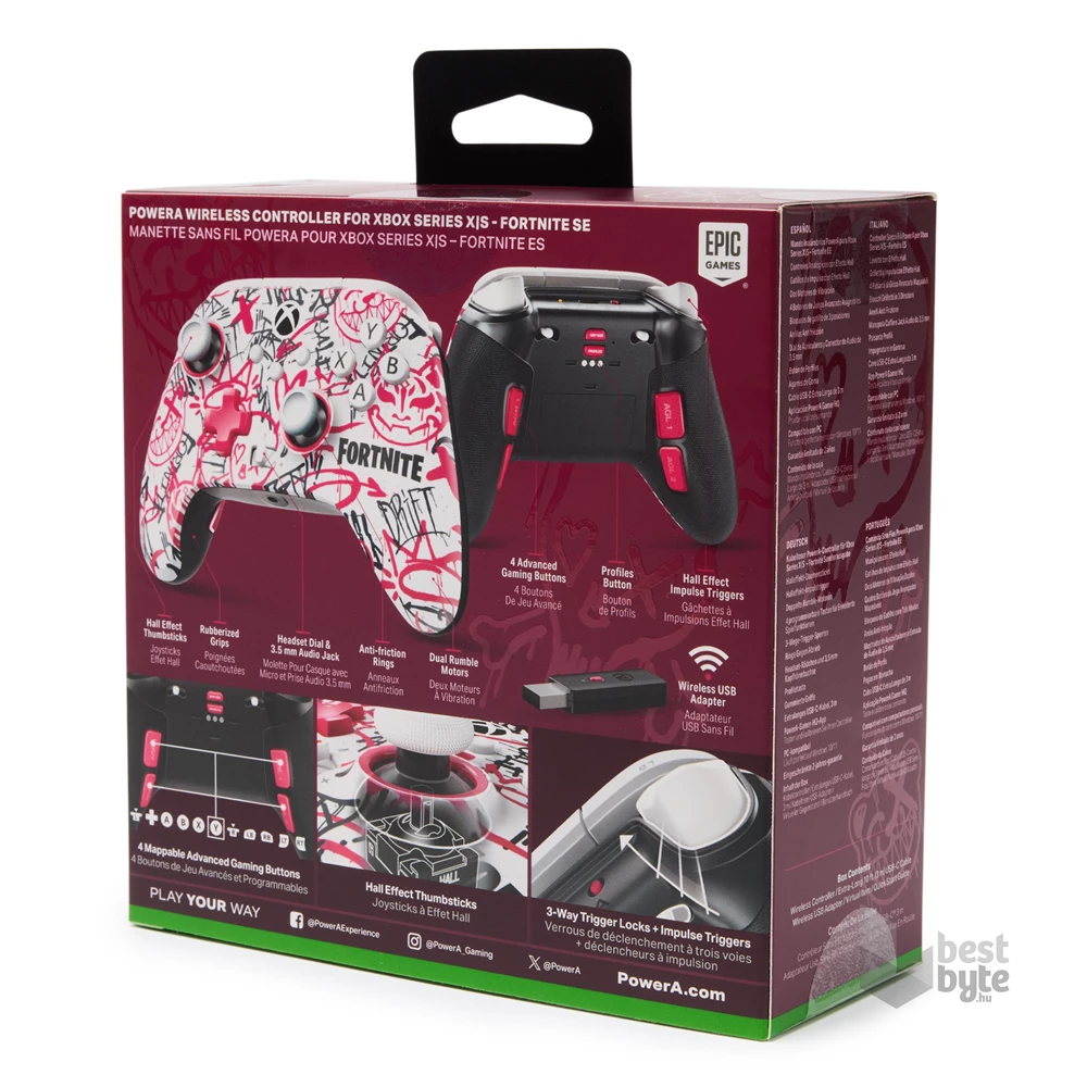 PowerA XBGP0400-01 Xbox Series X|S/Xbox One vezeték nélküli Fortnite SE kontroller