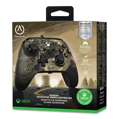 PowerA XBGP0430-01 Advantage Xbox Series X|S/Xbox One vezetékes Dragon & Phoenix kontroller
