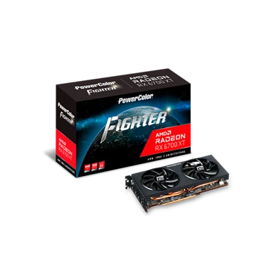 PowerColor Fighter Radeon RX 6700 XT AMD 12GB GDDR6 192bit PCIe videókártya