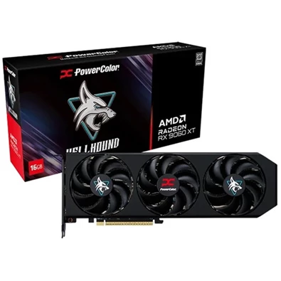 PowerColor RX 9060 XT Hellhound AMD 16GB GDDR6 128bit PCIe videókártya