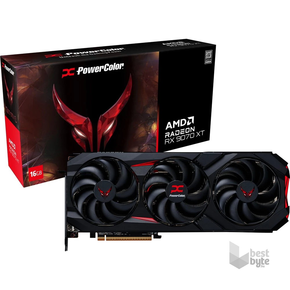 PowerColor Red Devil AMD RX 9070 XT 16GB GDDR6 256bit PCIe videókártya