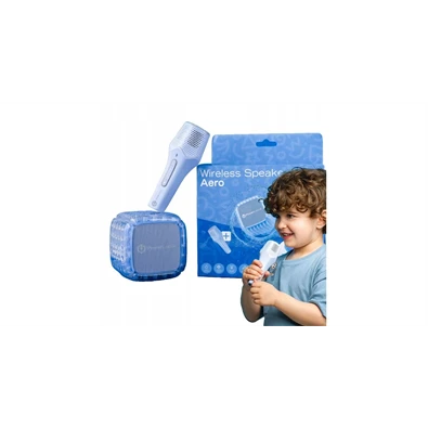 PowerLocus PL750569 Bluetooth kék-lila karaoke hangszóró gyerekeknek