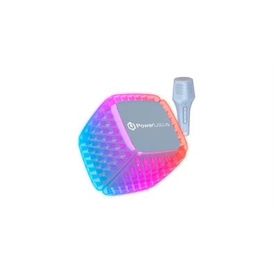 PowerLocus PL750569 Bluetooth kék-lila karaoke hangszóró gyerekeknek