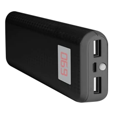 Proda LCD 10000mAh fekete power bank