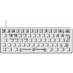 Pulsar PCMK HOTSWAP TKL 60% ISO USB gaming mechanikus billentyűzet barebone fehér