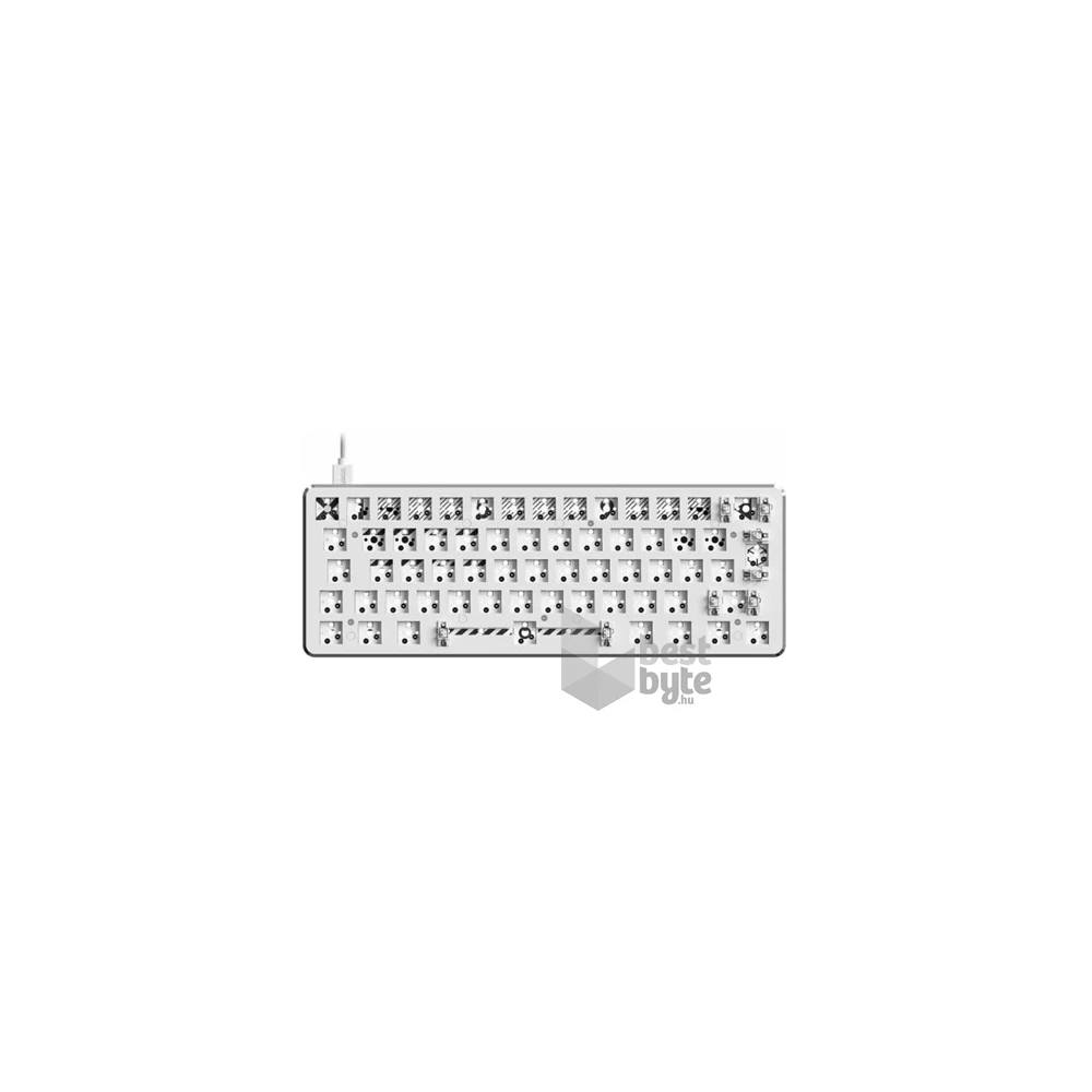 Pulsar PCMK HOTSWAP TKL 60% ISO USB gaming mechanikus billentyűzet barebone fehér