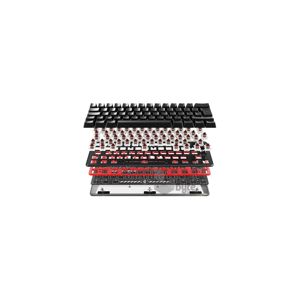 Pulsar PCMK HOTSWAP TKL 60% ISO USB gaming mechanikus billentyűzet barebone fehér
