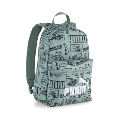 Puma 25 9132401 zöld mintás kicsi hátizsák