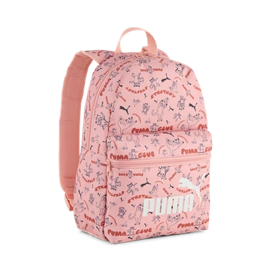 Puma 25 9132402 rózsaszín mintás kicsi hátizsák