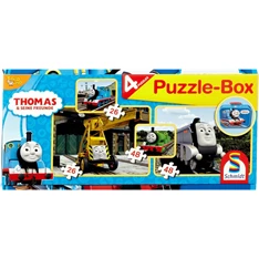 Puzzle Thomas és barátai 4 az 1-ben kirakó fémdobozban
