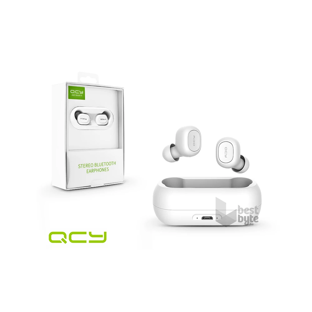 QCY by Xiaomi QCY-0044 T1C True Wireless Bluetooth v5.0 fehér fülhallgató headset (TWS)