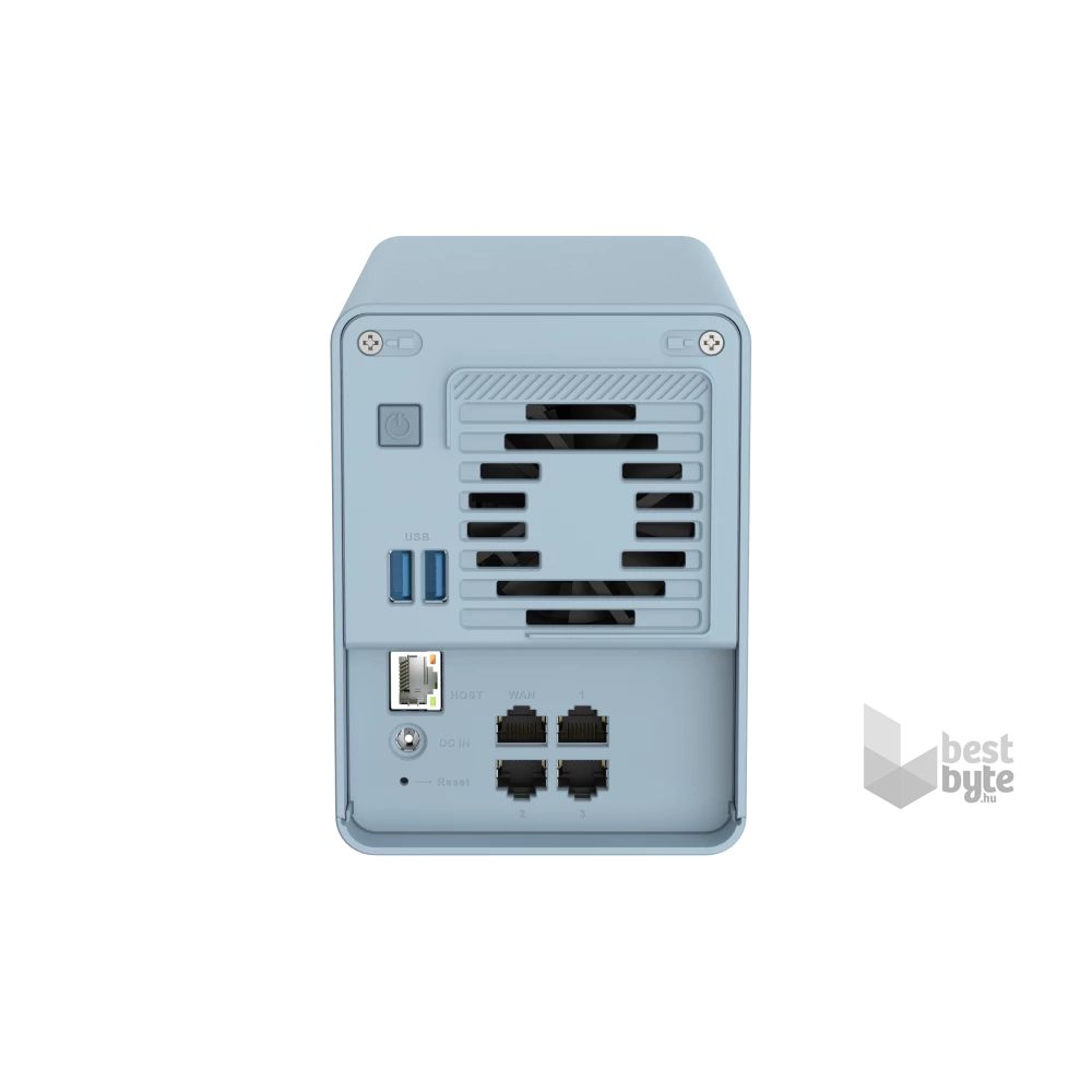 QNAP Qmiroplus-201W 4x GbE LAN 1x 2.5GbE LAN port NAS és SD-WAN Wi-Fi 5 Dual-band Vezeték nélküli Router