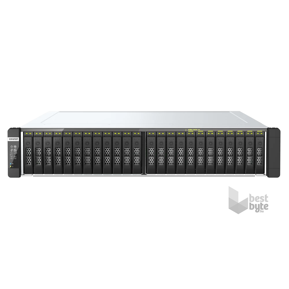 QNAP TDS-h2489FU-4309Y-64G 24xSSD 2U rackbe szerelhető ZFS NAS