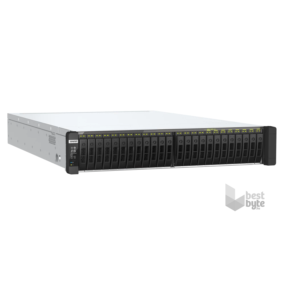 QNAP TDS-h2489FU-4309Y-64G 24xSSD 2U rackbe szerelhető ZFS NAS