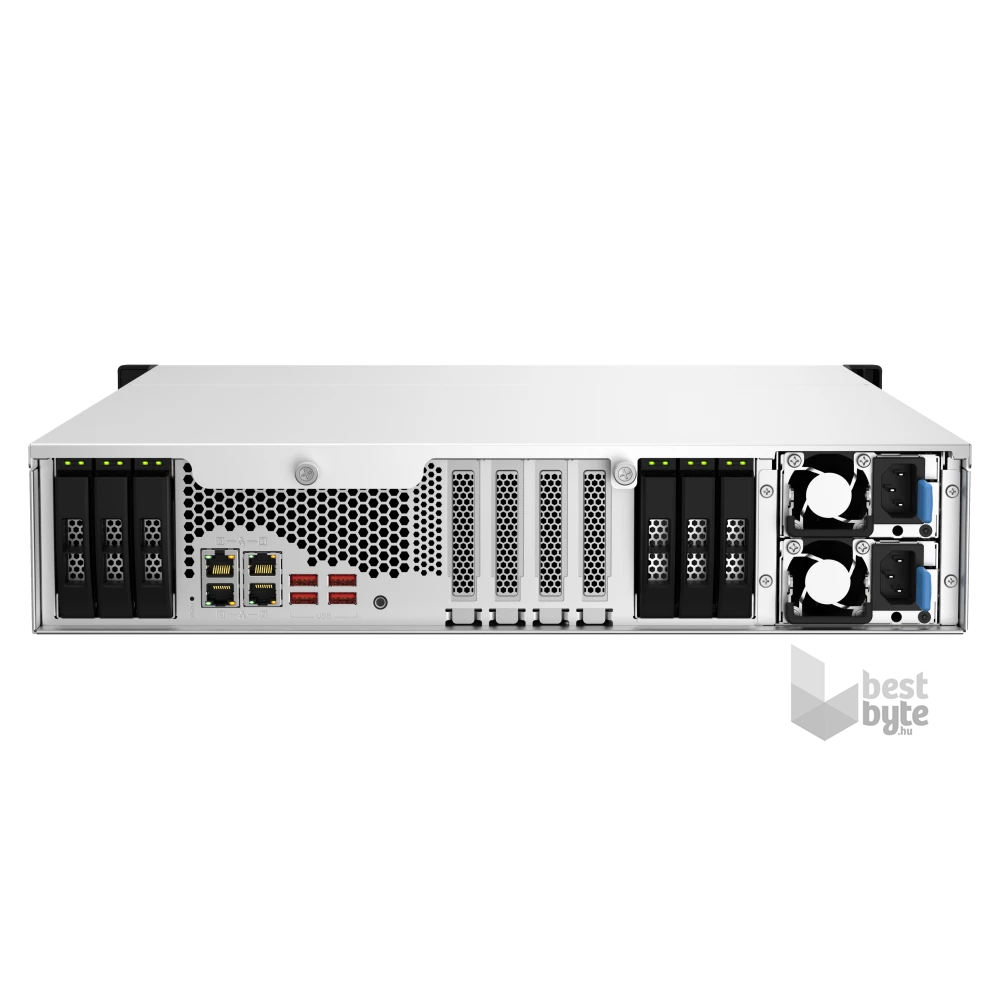 QNAP TS-h1887XU-RP-E2334-16G 18xSSD/HDD 2U rackbe szerelhető hibrid ZFS NAS