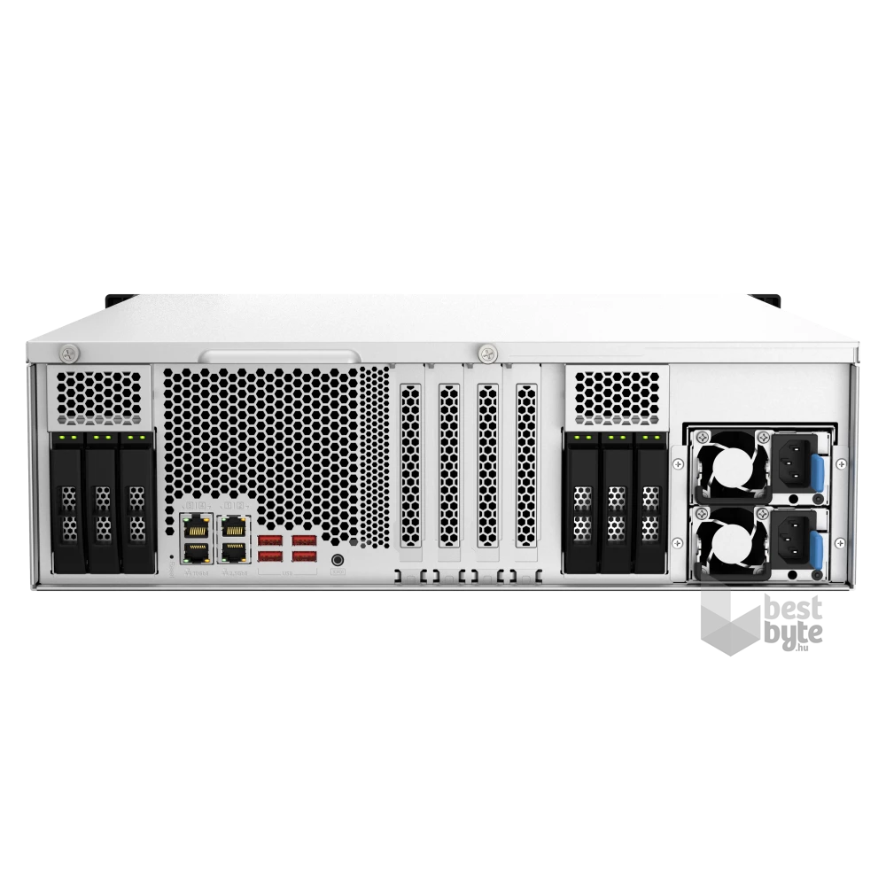 QNAP TS-h2287XU-RP-E2378-64G 22xSSD/HDD 3U rackbe szerelhető hibrid ZFS NAS