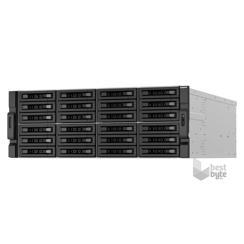 QNAP TS-h3087XU-RP-E2378-64G 30xSSD/HDD 4U rackbe szerelhető hibrid ZFS NAS