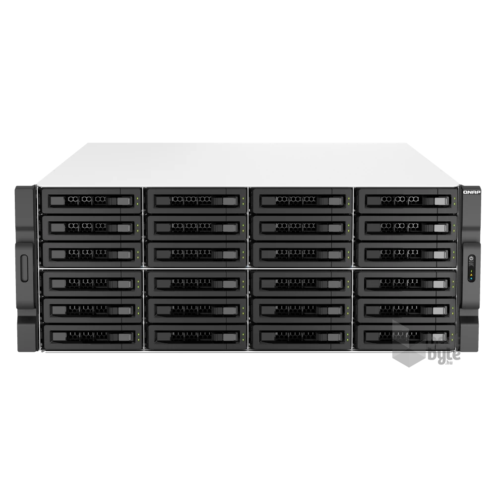 QNAP TS-h3087XU-RP-E2378-64G 30xSSD/HDD 4U rackbe szerelhető hibrid ZFS NAS