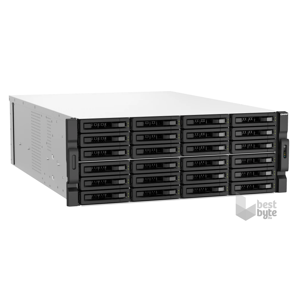 QNAP TS-h3087XU-RP-E2378-64G 30xSSD/HDD 4U rackbe szerelhető hibrid ZFS NAS