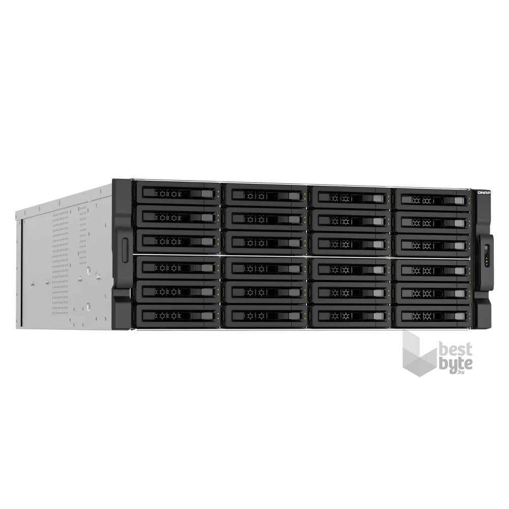 QNAP TS-h3087XU-RP-E2378-64G 30xSSD/HDD 4U rackbe szerelhető hibrid ZFS NAS