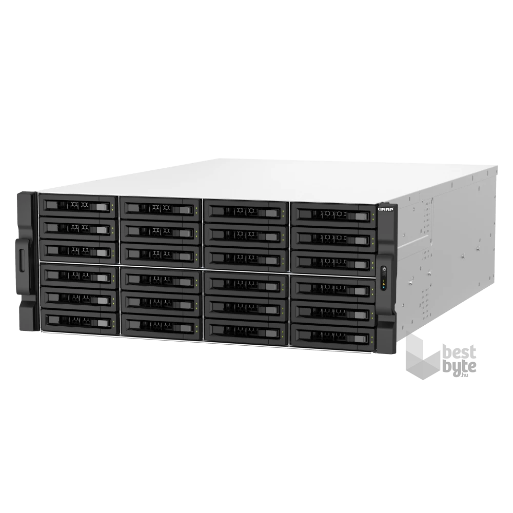QNAP TS-h3087XU-RP-E2378-64G 30xSSD/HDD 4U rackbe szerelhető hibrid ZFS NAS