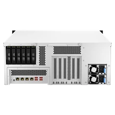 QNAP TS-h3087XU-RP-E2378-64G 30xSSD/HDD 4U rackbe szerelhető hibrid ZFS NAS