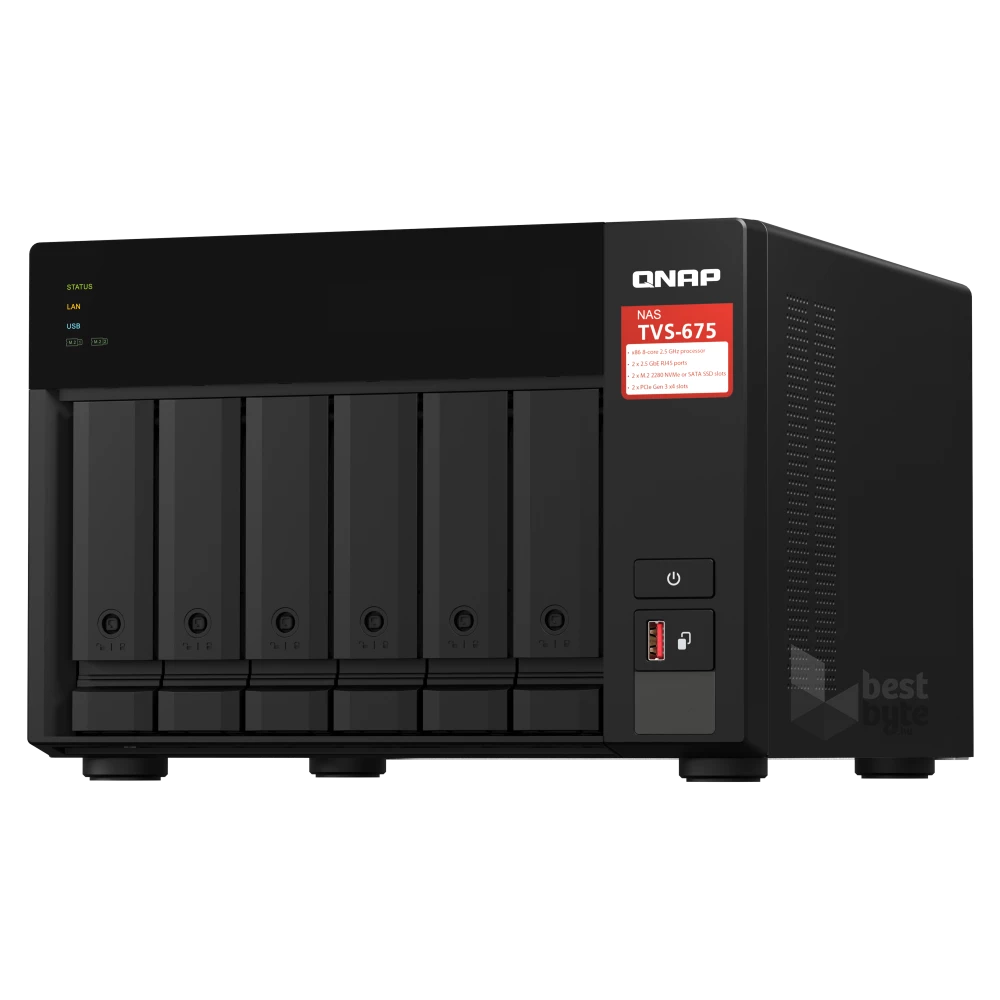 QNAP TVS-675-8G 6xSSD/HDD NAS
