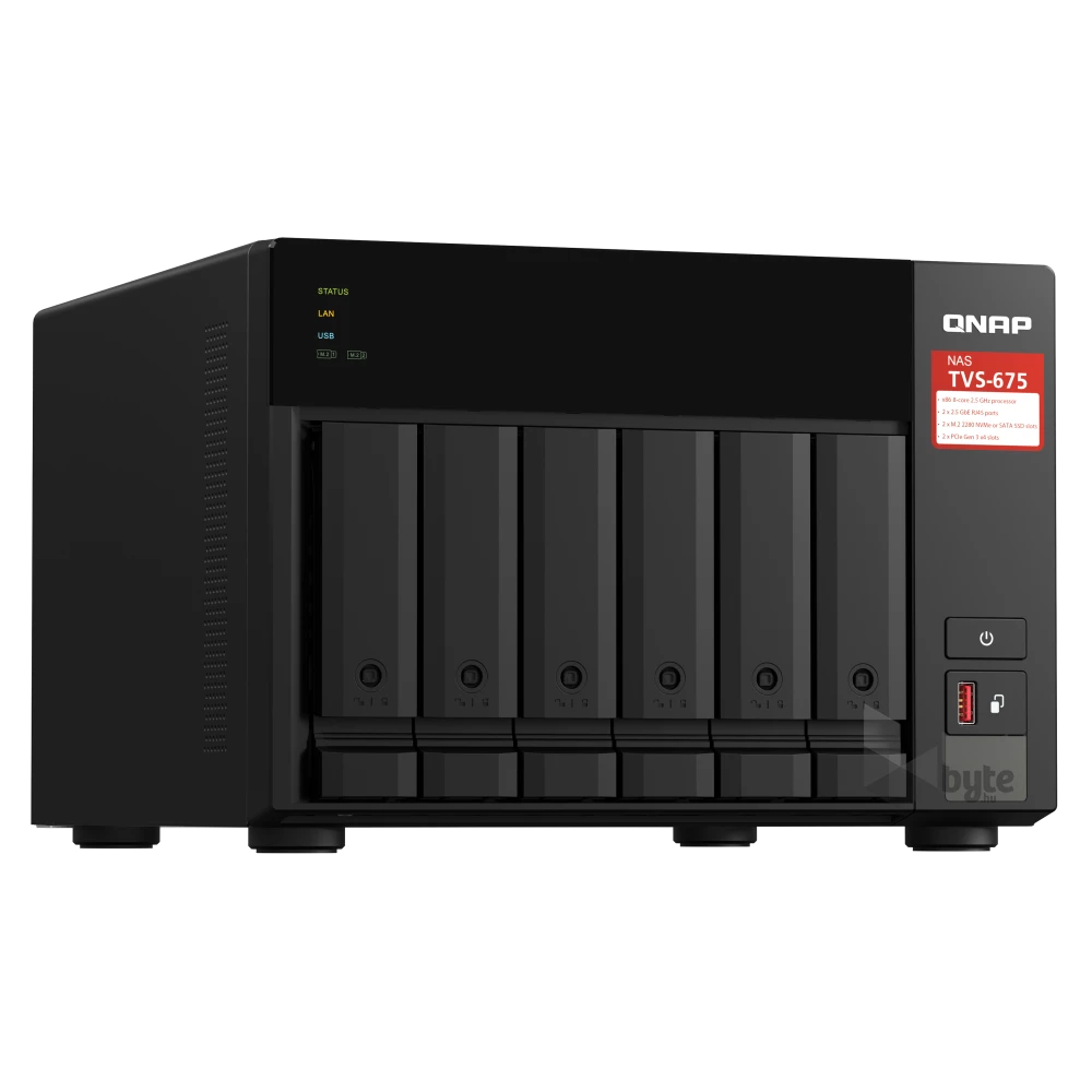 QNAP TVS-675-8G 6xSSD/HDD NAS