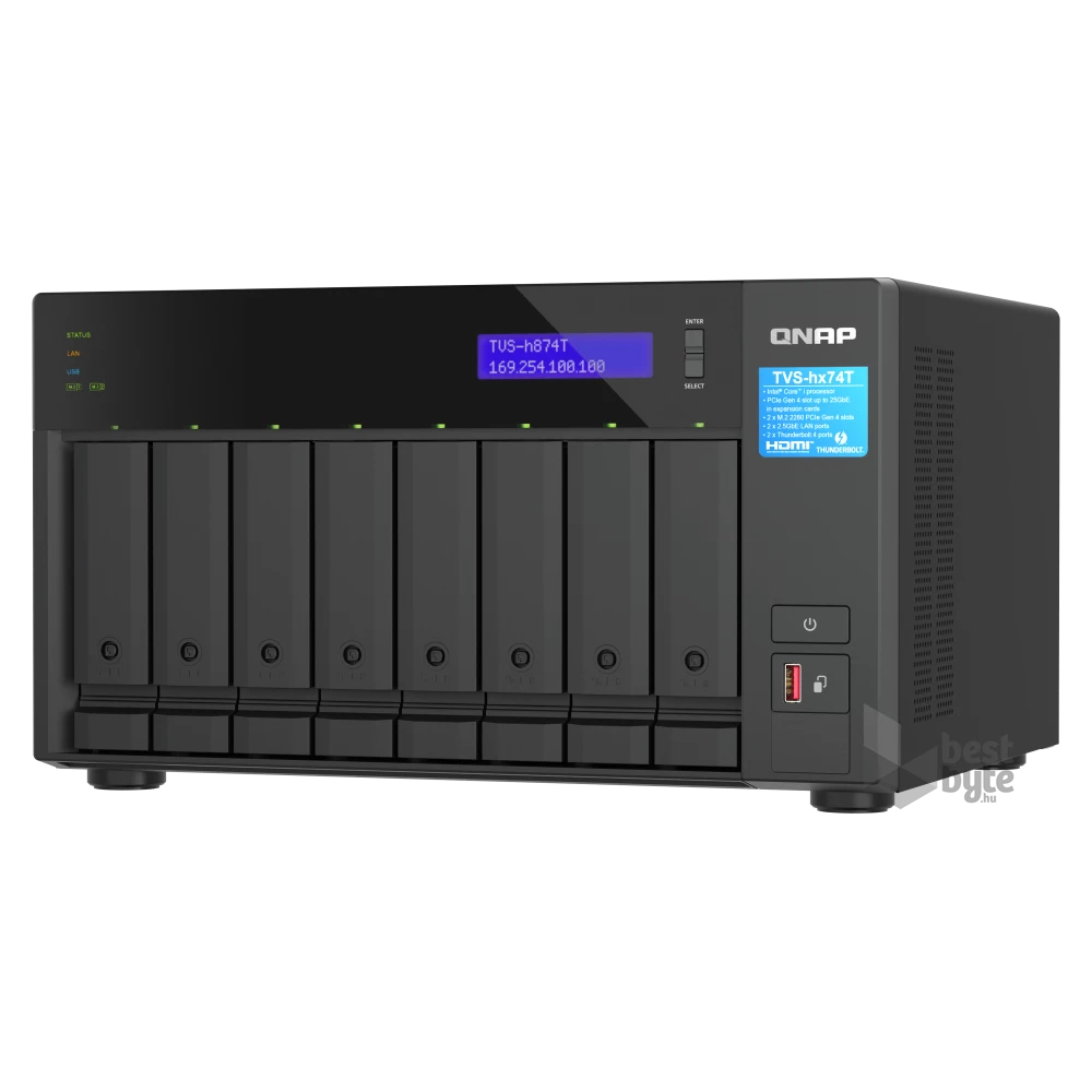 QNAP TVS-h874T-i9-64G 8xSSD/HDD Thunderbolt NAS