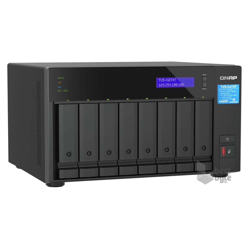 QNAP TVS-h874T-i9-64G 8xSSD/HDD Thunderbolt NAS